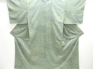 アンティーク　花古典柄織出しお召し着物